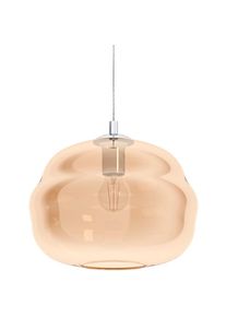 Eglo Pendelleuchte &raquo;DOGATO&laquo;, 1 flammig-flammig, H&auml;ngeleuchte, H&auml;ngelampe, dimmbar, Smart Home, Farbwechsel rosegold chromfarben/amber