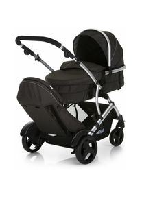 hauck Geschwisterwagen &raquo;Duett 2 black&laquo;, 15 kg, mit Regenschutz, Kinderwagen schwarz Kinderwagen