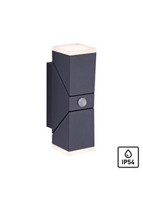 Paul Neuhaus LED Au&szlig;en-Deckenleuchte &raquo;RYAN&laquo;, 2 flammig-flammig, Bewegungsmelder grau anthrazit