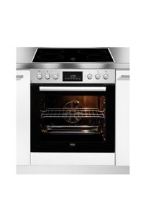 Beko Induktions Herd-Set &raquo;BBUE1134T0XFP&laquo;, BBUE1134T0XFP, Pyrolyse-Selbstreinigung schwarz AeroPerfect-Technologie