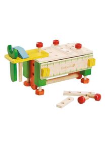 EVEREARTH&reg; Spiel-Werkzeugstation &raquo;2-in-1 Werkzeugkasten und Werkbank&laquo;, FSC&reg;- sch&uuml;tzt Wald - weltweit bunt 0bis3