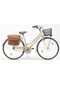 VENICE - I LOVE ITALY Singlespeed &raquo;Citybike 603 Lady&laquo;, ohne Schaltung beige Fahrrad