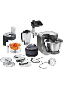 Bosch K&uuml;chenmaschine &raquo;MUM5, HomeProfessional MUM57860&laquo;, 900 W, 3, 9 l Sch&uuml;ssel, Durchlaufschnitzler, 3 Reibescheiben, Zitruspresse, Fleischwolf,...