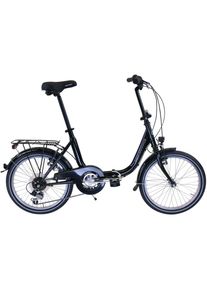 Performance Klapprad, 6 Gang, Shimano, TOURNEY TY21 Schaltwerk, Kettenschaltung schwarz Fahrrad