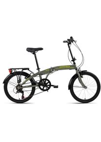KS-Cycling KS CYCLING Faltrad &raquo;Cityfold&laquo;, 6 Gang, Shimano, Tourney Schaltwerk, Kettenschaltung grau Fahrrad
