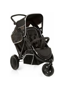 hauck Geschwisterwagen &raquo;Freerider black&laquo;, 15 kg, mit schwenk- und feststellbarem Vorderrad schwarz Kinderwagen