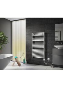 XIMAX Elektrischer Badheizk&ouml;rper &raquo;Alpha-C, 1454 mm x 600 mm&laquo;, 900 Watt, Heizstab Typ 7, Wei&szlig; wei&szlig;