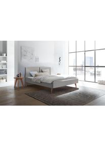 Hasena Polsterbett &raquo;Tamara&laquo;, Fu&szlig;farbe Kernbuche, Komforth&ouml;he, Fu&szlig;h&ouml;he 25 cm grau 335 Pepe grey