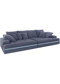 MR. COUCH Big-Sofa, wahlweise mit Kaltschaum (140kg Belastung/Sitz) und AquaClean-Stoff blau sky