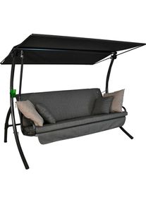 Angerer FREIZEITM&Ouml;BEL Hollywoodschaukel &raquo;Drift Smart Stone&laquo;, inkl. Auflagen und Zierkissen grau grau + grau