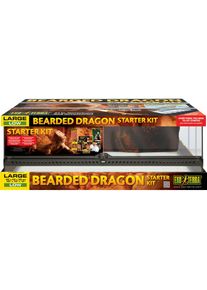 EXO TERRA Terrarium &raquo;Bartagamen Large/Low&laquo;, (Set), BxTxH: 90x45x30 cm schwarz