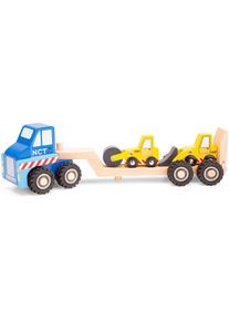 NEW CLASSIC TOYS&reg; Spielzeug-Transporter &raquo;First Driver - Autostransporter&laquo;, (Set), mit 2 Baustellenfahrzeugen bunt
