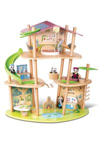 HAPE Puppenhaus &raquo;Green Planet Explorer, Das Bambushaus der Pandas&laquo;, FSC&reg;- sch&uuml;tzt Wald - weltweit bunt