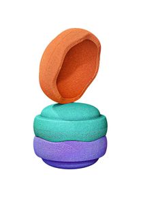 Stapelstein Spielzeug-Gartenset &raquo;Rainbow secondary&laquo;, 3 Stk. bunt