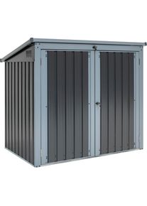 WESTMANN M&uuml;lltonnenbox &raquo;ISBS-T2D&laquo;, f&uuml;r 2x240 l, BxTxH: 158x101x134 cm grau