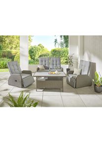 Konifera Gartenlounge-Set &raquo;Vigo&laquo;, inkl. Auflagen grau graubraun