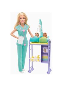 Barbie Anziehpuppe &raquo;Kinder&auml;rztin, blond&laquo; bunt Puppen