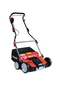 Hanseatic Elektro-Vertikutierer / L&uuml;fter &raquo;ERV 1801-37 ZV&laquo; rot 10 Doppelmesser mit 20 Klingen