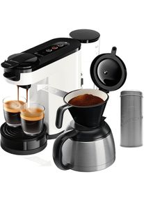 PHILIPS SENSEO Kaffeepadmaschine &raquo;Switch HD6592/04&laquo;, inkl. Kaffeepaddose im Wert von 9, 90 &euro; UVP wei&szlig;