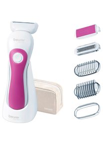 Beurer Elektrok&ouml;rperrasierer &raquo;HL 36&laquo;, 4 St. Aufs&auml;tze, Wasserfest, inkl. Trimmaufsatz, mit Akku lila Leistungsstarker Akku f&uuml;r 60 Min. Rasierzeit...