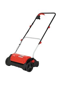 Grizzly TOOLS Elektro-Vertikutierer &raquo;EV 1201-31 ZV&laquo; rot Leicht austauschbare Vertikutierwalze (8 Stahl-Doppelmesser)