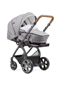 Gesslein Kombi-Kinderwagen &raquo;FX4 Classic, schwarz/tabak, hellgrau meliert/Punkte/mintgr&uuml;n meliert&laquo;, mit Tragetasche C4 Next; zum Teil aus recyceltem...