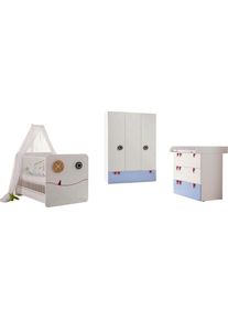 now! by h&uuml;lsta NOW! BY H&Uuml;LSTA Babyzimmer-Komplettset &raquo;now! minimo&laquo;, (Set, 5 St.) blau made_in_germany umwemission Schublade hellblau