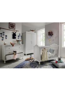 FANTASYKIDS Babyzimmer-Komplettset &raquo;Klaudia&laquo;, (Set, 4 St., bestehend aus 1 Babybett, 1 Kleiderschrank, 1 Kommode, 1 Wickelauflage), bestehend aus 1...