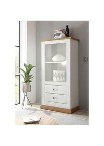 Home Affaire Regal &raquo;Orlando&laquo;, im romantischen Landhaus-Look wei&szlig; Pinie Weiss Dekor/Wotan Eiche Dekor