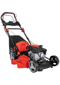 Scheppach Benzinrasenm&auml;her &raquo;MS161-46&laquo;, 2, 6 kW/3, 5 PS, mit Radantrieb und Elektrostart schwarz Zentrale Schnitth&ouml;henverstellung in 7 Stufen