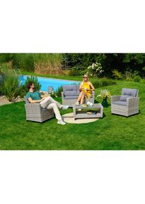 Konifera Gartenlounge-Set &raquo;Almeria&laquo;, (11 tlg.) beige beige-grau