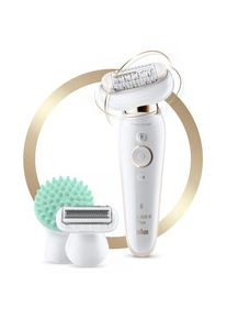 Braun Epilierer &raquo;Silk-&eacute;pil 9 Flex 9020&laquo;, flexibler Kopf goldfarben Inklusive Rasieraufsatz f&uuml;r die empfindlichen Bereiche