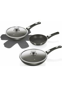Genius Pfannen-Set &raquo;Bonafit Diamant Edition&laquo;, Keramik, (Set, 7 tlg.), Induktion grau