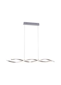 Leuchten Direkt Pendelleuchte &raquo;LOLAsmart-SWING&laquo;, 2 flammig-flammig, RGB+tunable white, Infrarot inkl., Fernbedienung, Smarthome f&auml;hig silberfarben...