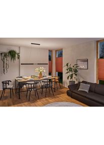 Paulmann Pendelleuchte &raquo;Aptare Smart Home Zigbee 2700K2.050lm/2.050lm2x18/1x18WSchwarz&laquo;, 2 flammig-flammig, dim LED 1x18W, Schwarz geb&uuml;rstet, 230V,...