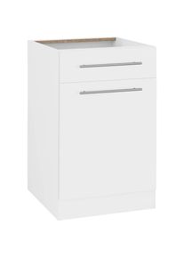 Wiho-K&uuml;chen WIHO K&Uuml;CHEN Unterschrank &raquo;Unna&laquo;, 50 cm breit, ohne Arbeitsplatte wei&szlig; wei&szlig;/wei&szlig;