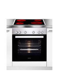 Constructa Elektro-Herd-Set &raquo;CX3HS601&laquo;, CH1K00050 silberfarben Vollglas-Innent&uuml;r