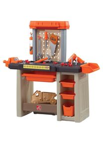 Step2 Werkbank &raquo;Handyman&laquo;, f&uuml;r Kinder, BxTxH: 92x33x90 cm, inkl. 30-tlg. Zubeh&ouml;rset orange orange-grau-braun