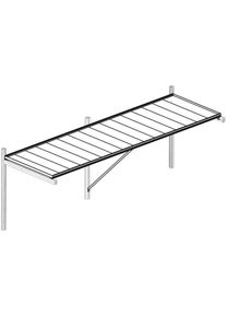 KGT Arbeitstisch &raquo;Linea I&laquo;, BxT: 110x63, 5 cm silberfarben