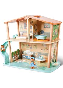 HAPE Puppenhaus &raquo;Green Planet Explorers, Das Urwaldhaus der Tiger&laquo;, FSC&reg;- sch&uuml;tzt Wald - weltweit bunt