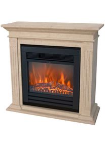 Xaralyn Elektrokamin &raquo;Cadiz&laquo;, (Set), inkl. elektrischem Kamineinsatz Lucius & Heizung beige Heizleistung bis 1400 W