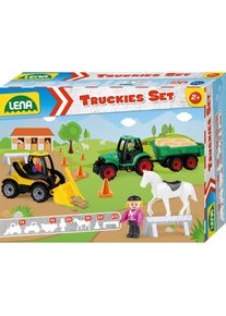 LENA&reg; Spielzeug-Traktor &raquo;Truckies Set Bauernhof&laquo;, inkluisve Schaufellader und Spielfigur; Made in Europe bunt