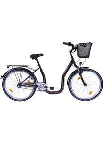 Performance Cityrad, 3 Gang, Shimano, NEXUS Schaltwerk, Nabenschaltung rot Fahrrad