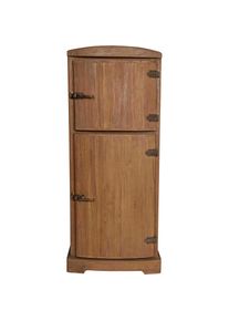 Sit Barschrank &raquo;Seadrift&laquo;, recyceltes Teak-Altholz in K&uuml;hlschrankoptik, Breite 154 cm, Vintage beige natur