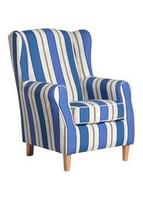 Max Winzer&reg; Ohrensessel &raquo;Luke&laquo;, mit Kederverarbeitung blau