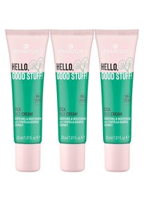 Essence Tagescreme &raquo;HELLO, GOOD STUFF! CICA FACE CREAM&laquo;, (Set, 3 tlg.) gelb Beruhigende und feuchtigkeitsspendende Gesichtscreme angereichert mit...