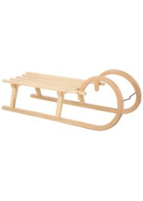 Pinolino&reg; Schlitten &raquo;H&ouml;rner&laquo;, BxLxH: 37x100x35 cm braun buchefarben
