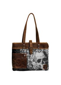 JACK'S INN 54 JACK'S INN 54 Shopper &raquo;Colombia&laquo;, aus stabilem Canvas Material im Tattoo-Style braun Taschen