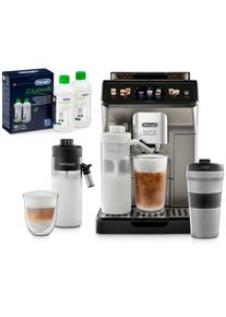 De'Longhi DE'LONGHI Kaffeevollautomat &raquo;Eletta Explore ECAM 450.76.T&laquo;, inkl. To Go Edelstahl-Becher + Pflegeset im Wert von &euro; 37, 98 UVP silberfarben