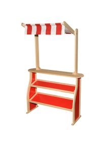 Eichhorn Kaufladen &raquo;Verkaufstheke mit Dach&laquo;, Made in Europe rot Kaufl&auml;den